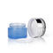 O creme de vidro da cara vazia range tampas plásticas vazias redondas de 20g 30g 50g para cuidados com a pele