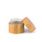 O vidro de bambu da loção da tampa range 20ml - frascos 50ml cosméticos de vidro vazios para o empacotamento dos cuidados com a pele