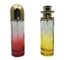 Garrafas de perfume de vidro claras antigas/garrafas de perfume elegantes cilíndricas redondas